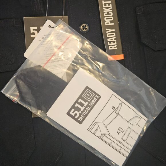 5.11 Tactical Men's Taclite Pro Long-Sleeve Shirt, 72175 - Large Regular, Navy - Picture 2 of 6